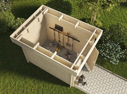 Abri moto ROVETO 4,7m² – 28mm - Neuf - DESTOCKAGE